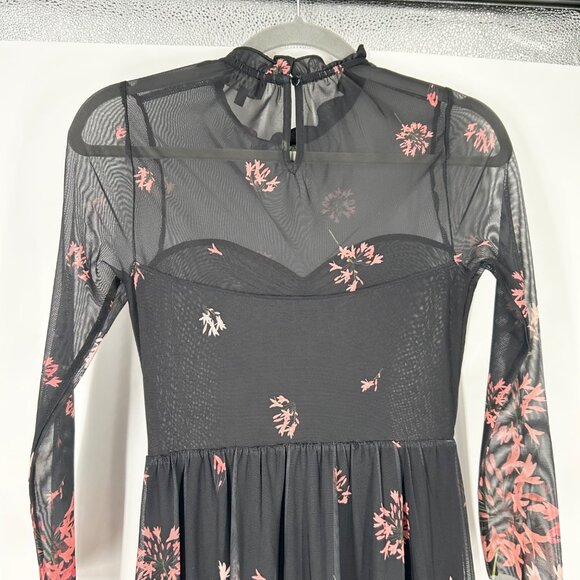 Ted Baker Susensaa Floral Mesh Midi Dress - Picture 7 of 11